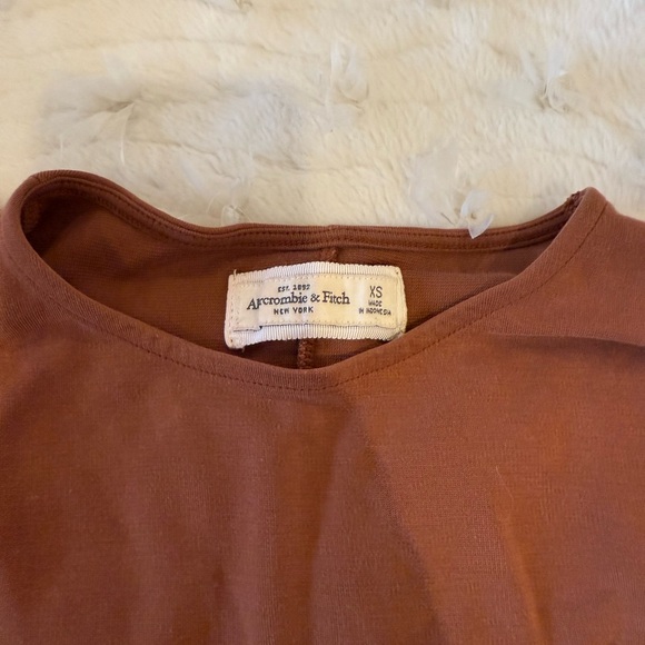 Abercrombie & Fitch Rust Long Sleeve Dress - Picture 3 of 4